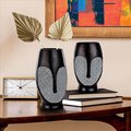 Design Toscano Contemporary Cubist African Mask Sculptural Vase Set QL10089